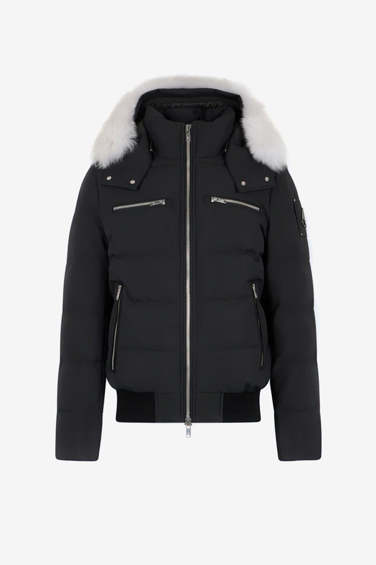 Moose Knuckles CLOUD SHEARLING TRIM BOMBER JACKET